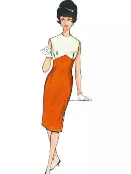 Выкройка: Платье приталенного силуэта