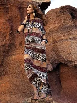 Выкройка: Платье прямое с рукавами «летучая мышь»