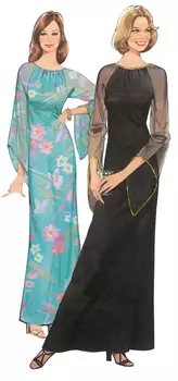 Выкройка: Платье расклешенного силуэта