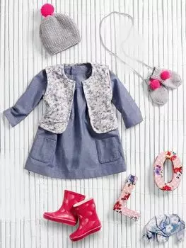 Выкройка: Платье расклешенного силуэта для девочки