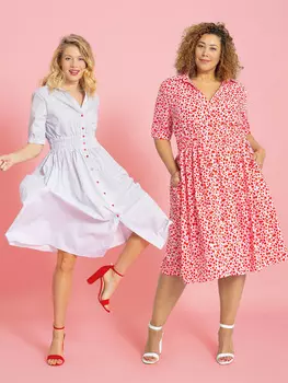 Выкройка: Платье рубашечного кроя