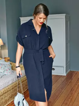 Выкройка: Платье рубашечного кроя