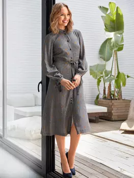 Выкройка: Платье рубашечного покроя