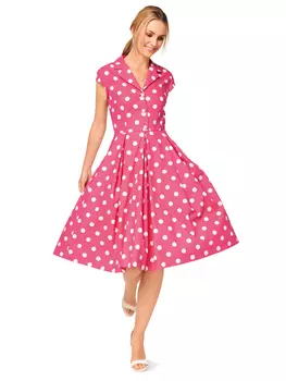 Выкройка: Платье-рубашка приталенного силуэта