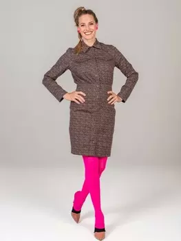 Выкройка: Платье-рубашка приталенного силуэта