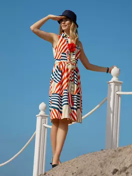 Выкройка: Платье-рубашка с американской проймой