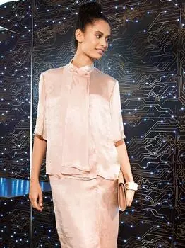 Выкройка: Платье с эффектом двойки