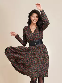 Выкройка: Платье с эффектом запаха