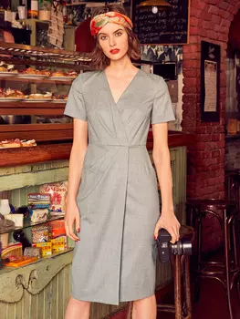 Выкройка: Платье с эффектом запаха