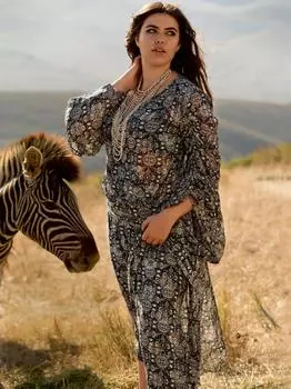 Выкройка: Платье с эффектом запаха