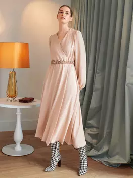 Выкройка: Платье с эффектом запаха