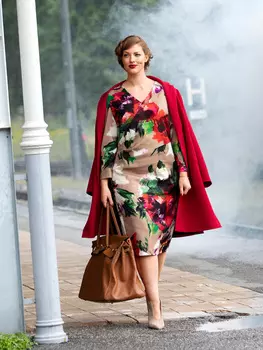 Выкройка: Платье с эффектом запаха