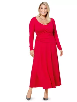 Выкройка: Платье с эффектом запаха