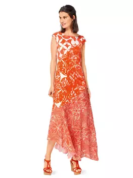 Выкройка: Платье с асимметричной линией низа