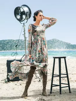 Выкройка: Платье с асимметричной юбкой