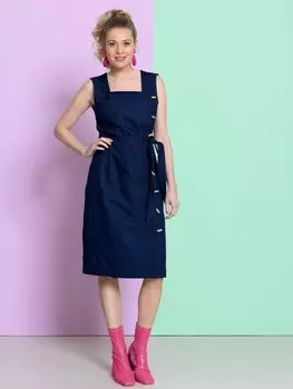 Выкройка: Платье с асимметричной застежкой