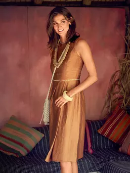 Выкройка: Платье с асимметричными складками на юбке