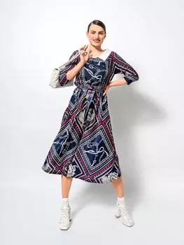 Выкройка: Платье с цельнокроеными рукавами