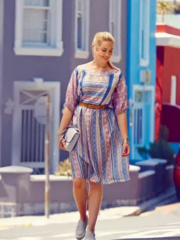 Выкройка: Платье с цельнокроеными рукавами