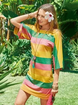 Выкройка: Платье с цельнокроеными рукавами