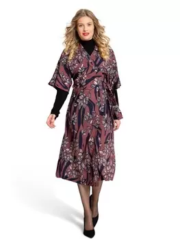 Выкройка: Платье с цельнокроеными рукавами