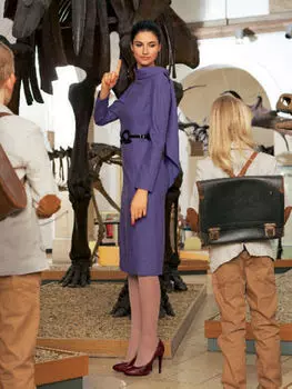 Выкройка: Платье с цельнокроеными рукавами