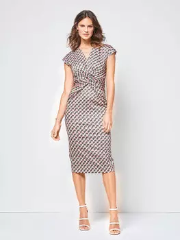 Выкройка: Платье с драпировкой на талии