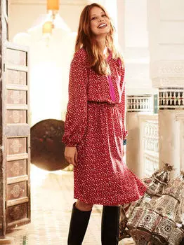 Выкройка: Платье с глубоким разрезом