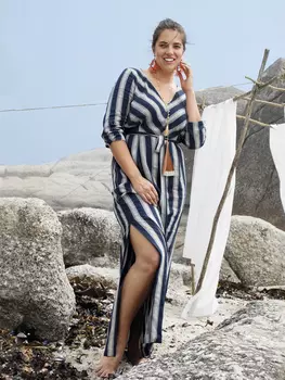 Выкройка: Платье с глубоким V-образным вырезом