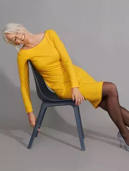 Выкройка: Платье с глубоким вырезом на спине