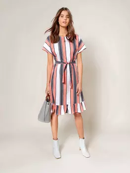 Выкройка: Платье с круглым вырезом горловины