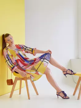 Выкройка: Платье с квадратным вырезом