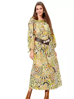 Выкройка: Платье с квадратным вырезом горловины