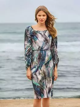 Выкройка: Платье с оригинальными рукавами