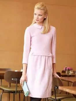 Выкройка: Платье с отложным воротником