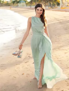 Выкройка: Платье с отрезной юбкой