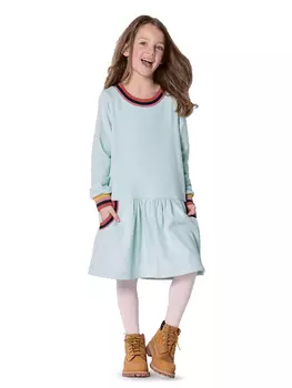 Выкройка: Платье с отрезной юбкой