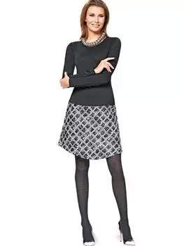 Выкройка: Платье с отрезной юбкой