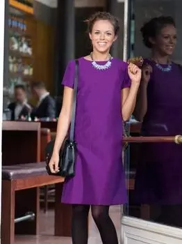 Выкройка: Платье с поперечными рельефными швами