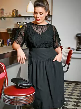 Выкройка: Платье с присборенной юбкой