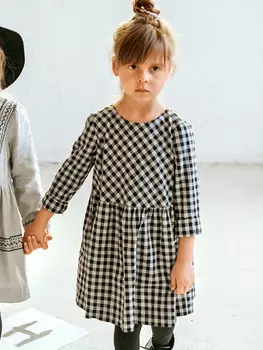 Выкройка: Платье с пышной юбкой для девочки