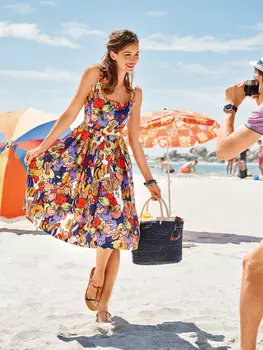 Выкройка: Платье с пышной юбкой в складку