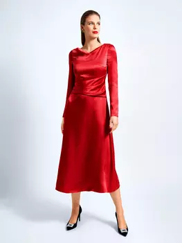 Выкройка: Платье с расклешенной юбкой