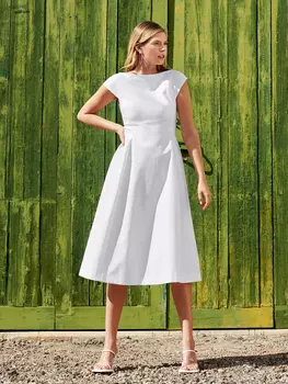 Выкройка: Платье с расклешенной юбкой