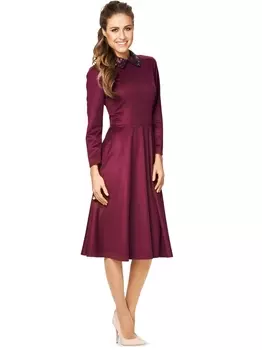 Выкройка: Платье с расклешенной юбкой