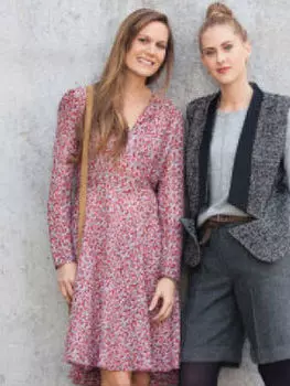 Выкройка: Платье с расклешенной юбкой