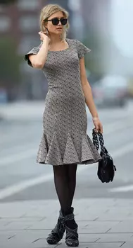 Выкройка: Платье с рельефными швами