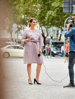 Выкройка: Платье с рукавами 3/4