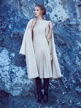 Выкройка: Платье с рукавами 3/4