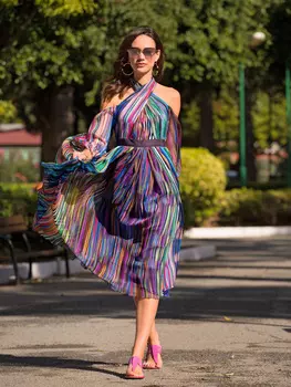 Выкройка: Платье с рукавами-баллон